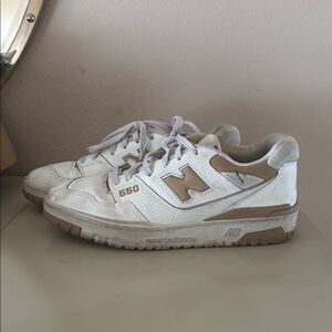 New Balance 550 White and Brown Sneakers Women’s size 11